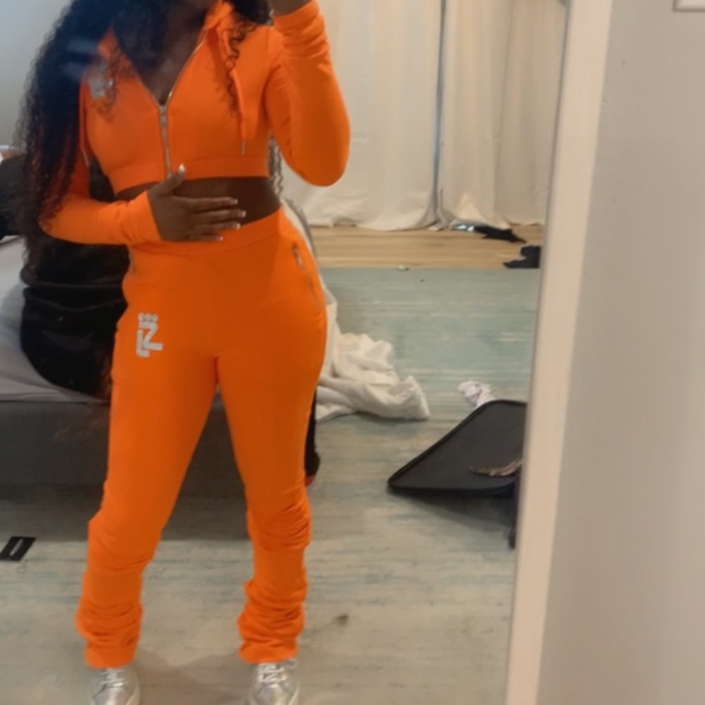 2 peice Shane Justin stacked pants set